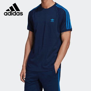 阿迪达斯正品 TEE圆领短T恤 三叶草男子BLC ED5957 Adidas