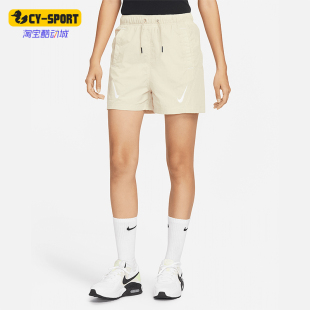 Nike/耐克夏季新款女士训练休闲对勾梭织短裤DR6206-206