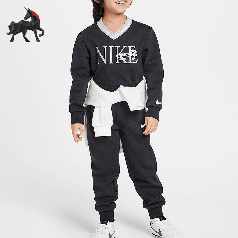 Nike/耐克正品Heritage Redux婴童印花V领针织套装II3714-045