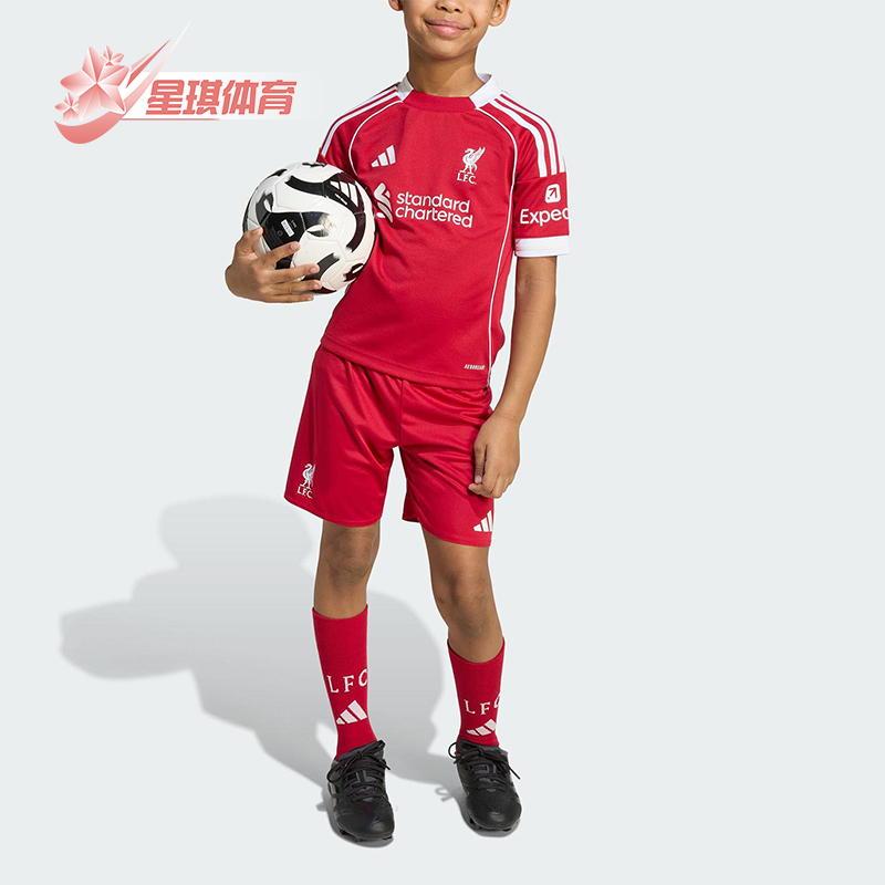 Adidas/阿迪达斯正品LIVERPOOL小童透气足球运动训练套装JV6442
