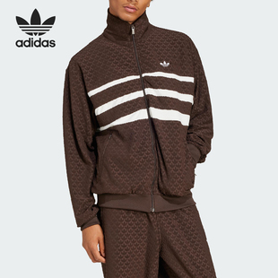 Adidas/阿迪达斯正品三叶草男士拼接立领运动夹克外套JP4419