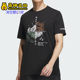 户外印花运动短袖 Adidas IU1263 新款 男士 阿迪达斯正品 夏季