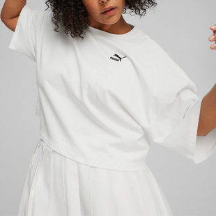 626996 Puma 女士简约宽松透气运动短袖 彪马官方正品 2024新款