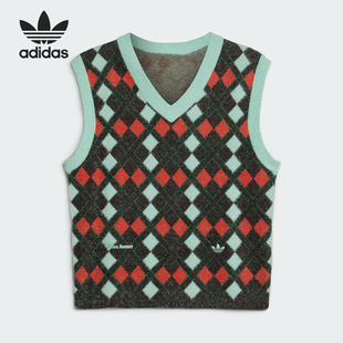 阿迪达斯KNIT VEST WALES 针织马甲背心IB3259 Adidas BONNER 男士