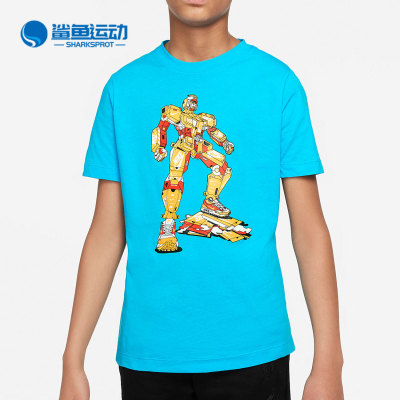 Nike/耐克正品 夏季新款大童男女同款运动休闲短袖T恤DJ6689-447