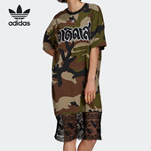 运动休闲圆领女子连衣裙 Adidas 新款 当季 H59016 阿迪达斯正品