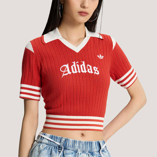 Adidas/阿迪达斯正品三叶草女士修身经典时尚针织POLO衫KT3048