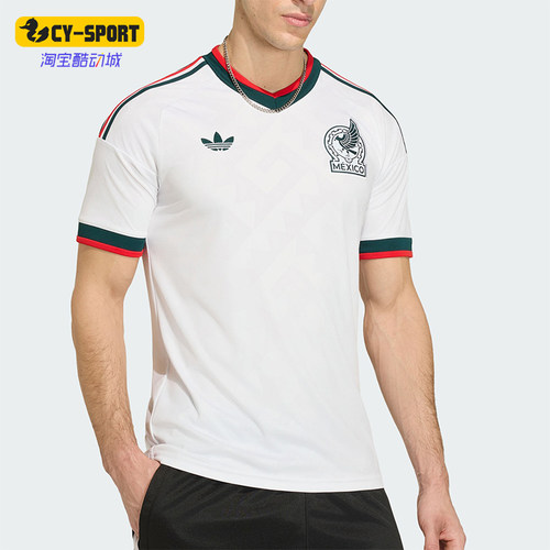 Adidas/阿迪达斯正品三叶草男士运动球迷版足球复古短袖T恤JZ0736