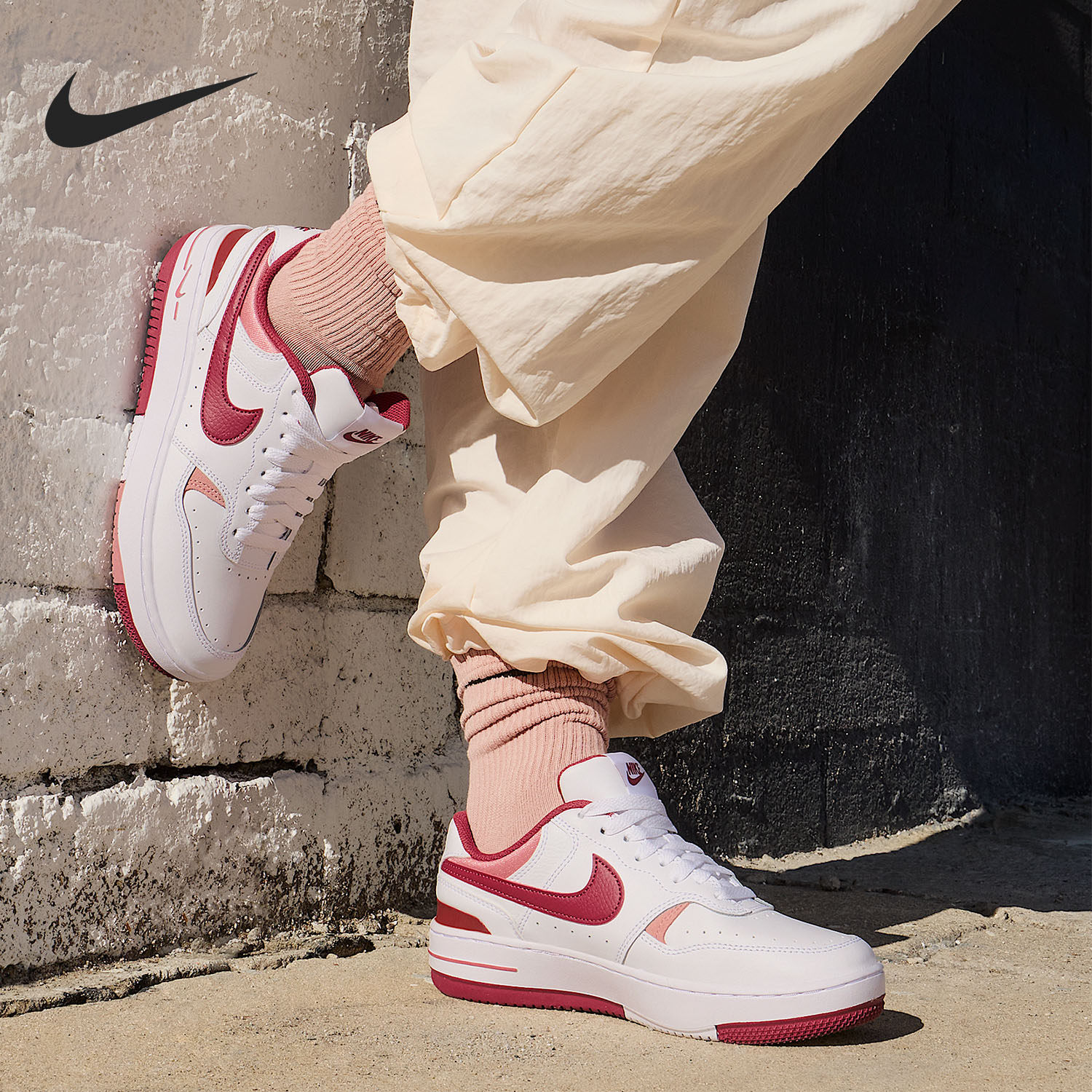 Nike/耐克正品Gamma Force女士日常低帮系带耐磨休闲鞋FQ8877-100