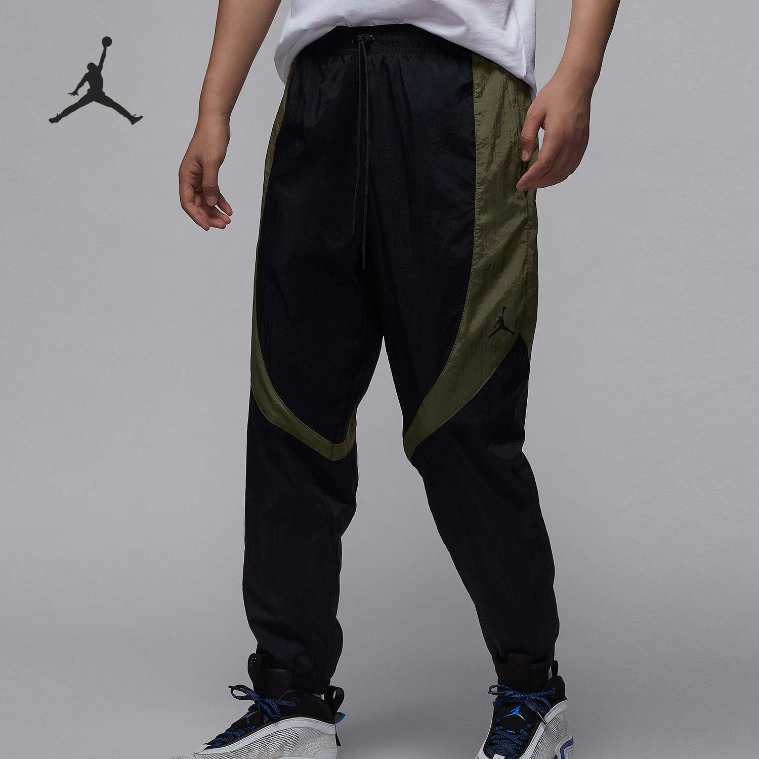 Nike/耐克正品JORDAN Sport Jam男士拼接束脚长裤FN5851-011