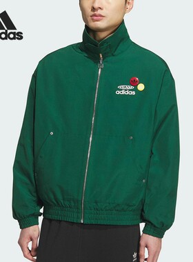 Adidas/阿迪达斯正品三叶草男士宽松梭织翻领运动外套KC0136