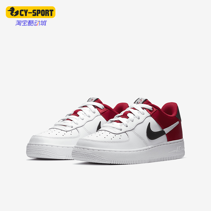 Nike/耐克正品Air Force 1 GS女子大童休闲透气板鞋CK0502-600