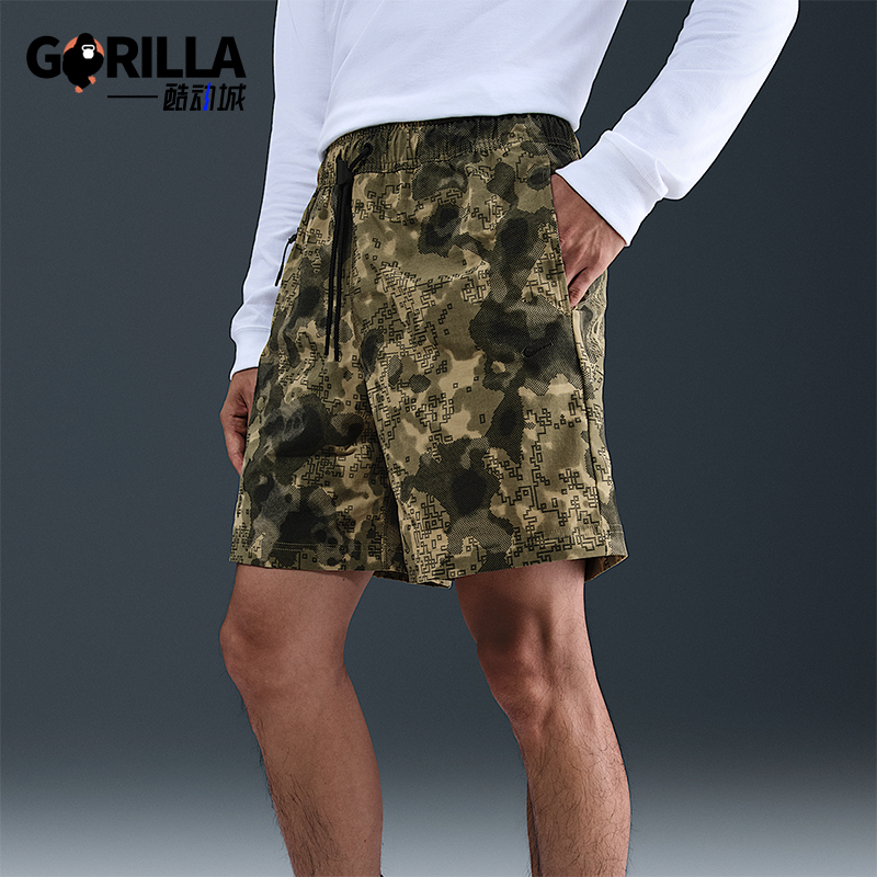 Nike/耐克正品Dri-FIT男士运动印花宽松休闲透气短裤HV0978-220