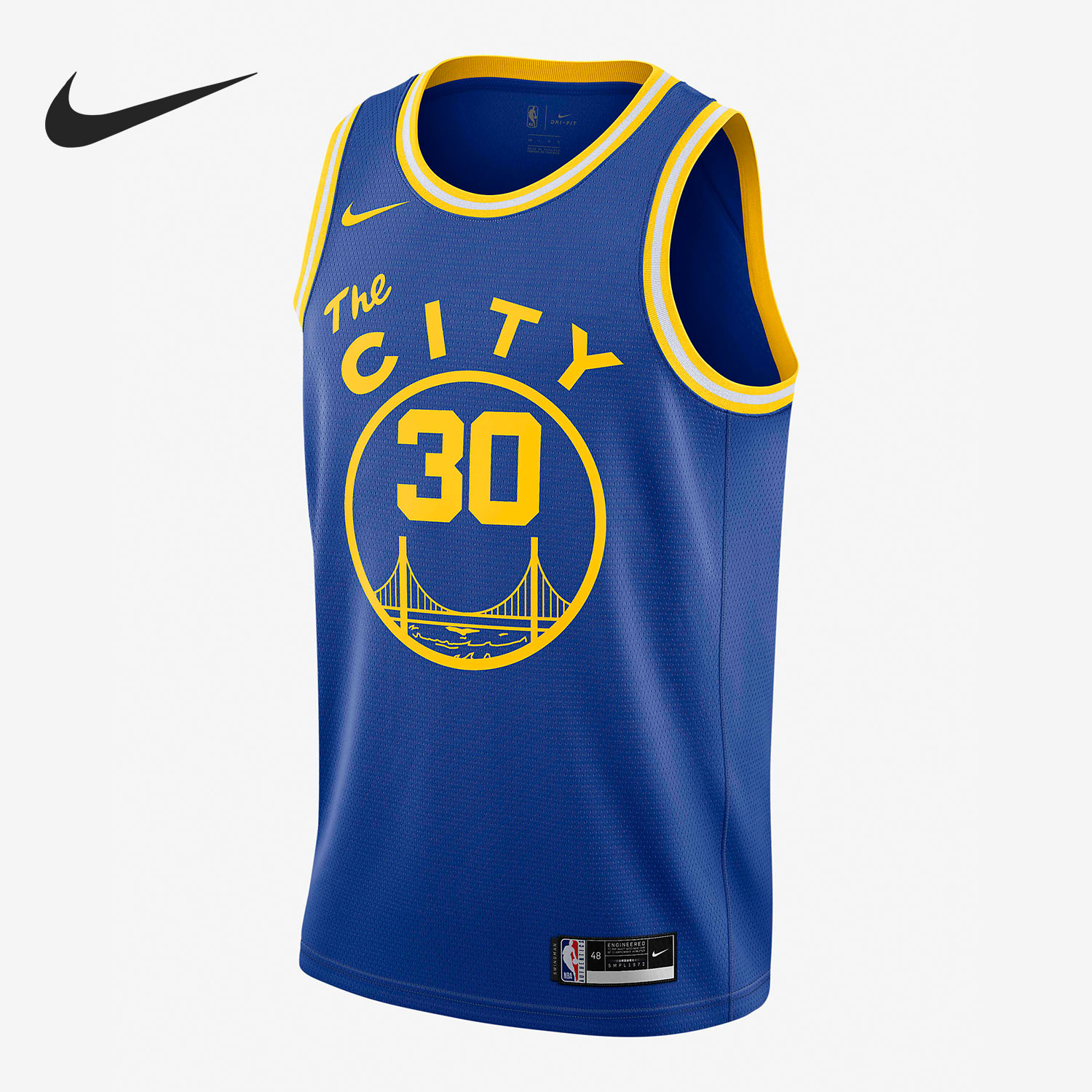 Nike/耐克正品赛季金州勇士队CLASSIC NBA SW男子球衣CN1024