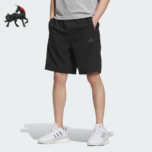 Adidas/阿迪达斯正品2025夏季款男士日常经典梭织运动短裤KC2881