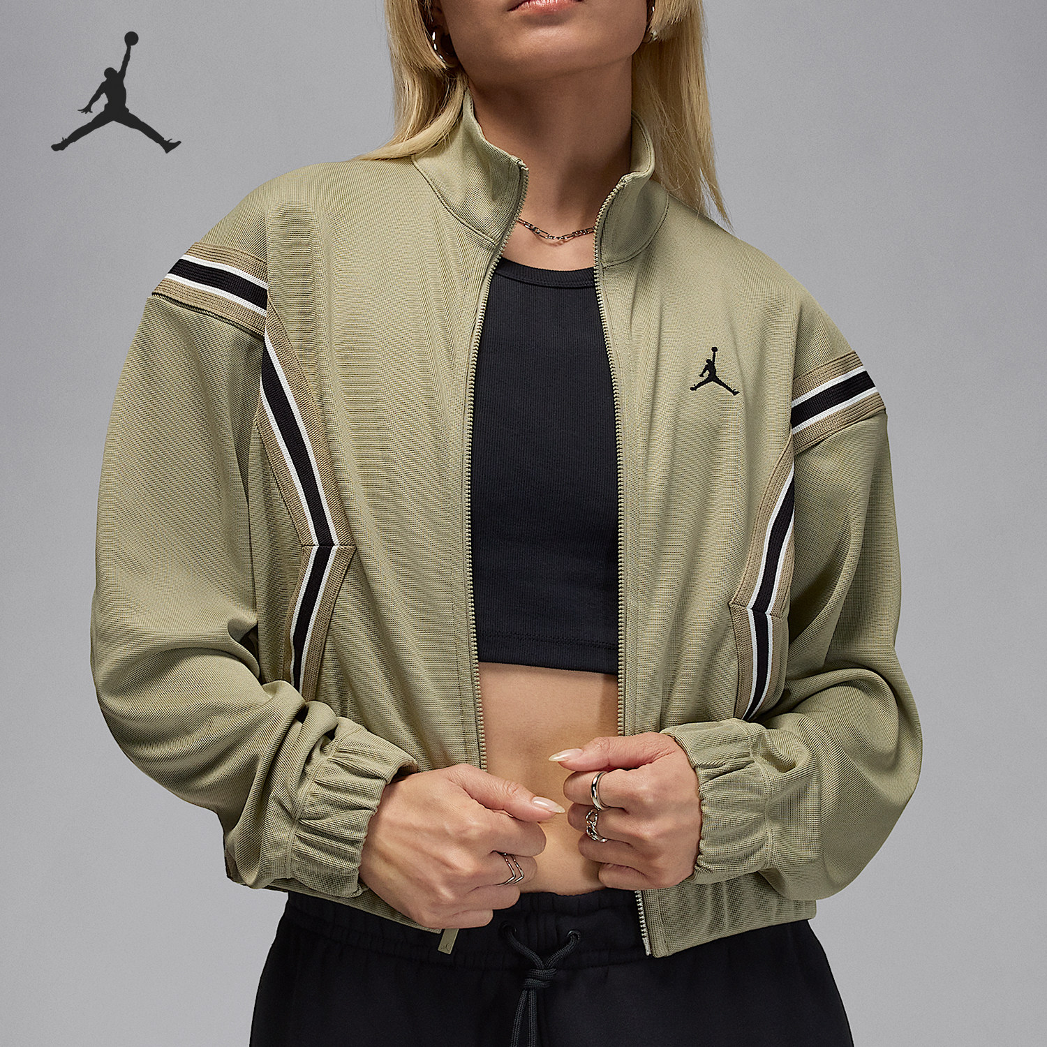 Nike/耐克官方正品JORDAN女士立领短款健身运动外套HQ9216-238,运动服/休闲服装,运动茄克/外套,淘宝优惠券,粉丝福利购,淘宝优惠卷