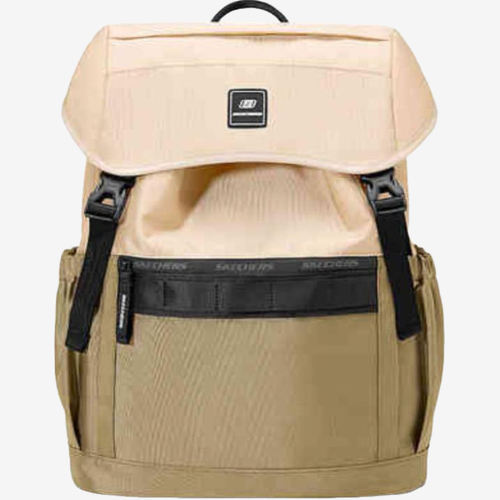 Skechers斯凯奇正品男女电脑插袋翻盖通勤双肩背包L324U038-028R