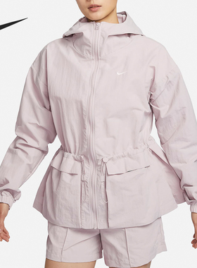 Nike/耐克正品Sportswear女士连帽梭织连帽夹克FN3670-019