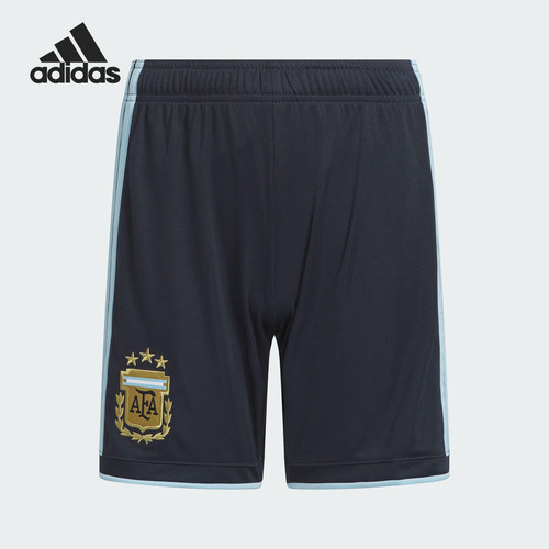 Adidas/阿迪达斯正品舒适春季款大童松紧腰足球短裤KA8113