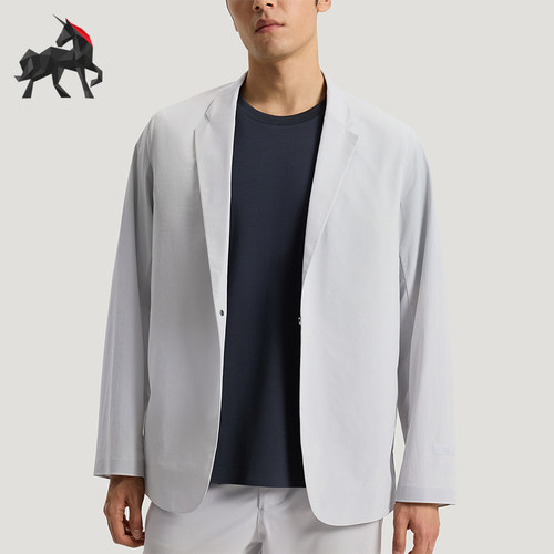 Adidas/阿迪达斯正品2026男士运动时尚休闲凉感西装外套KG0849