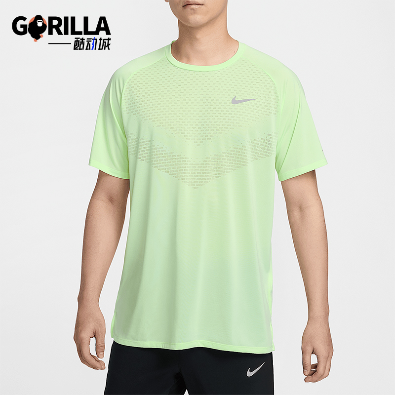 Nike/耐克正品Dri-FIT ADV男士透气网眼经典跑步T恤HV5204-701