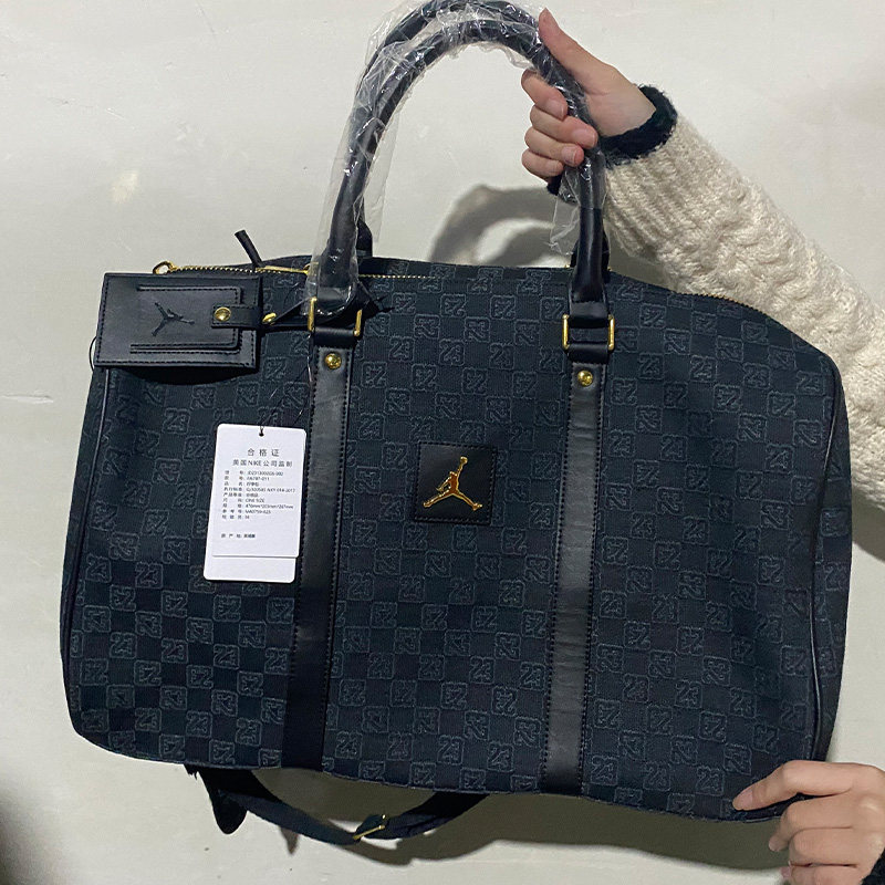 黑色aj训练包耐克正品健身包大容量行李包百搭手拎包商务包运动包