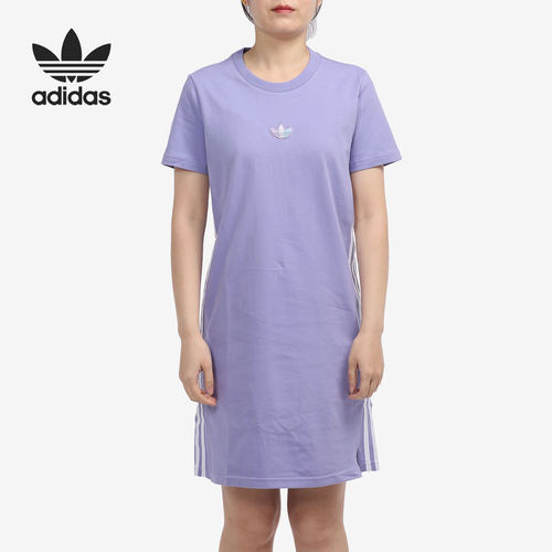 阿迪达斯三叶草女子短袖连衣裙