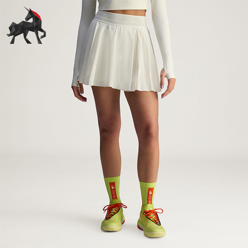 Adidas/阿迪达斯正品PLTD SKORT女士简约网球运动百褶裙裤JW4573