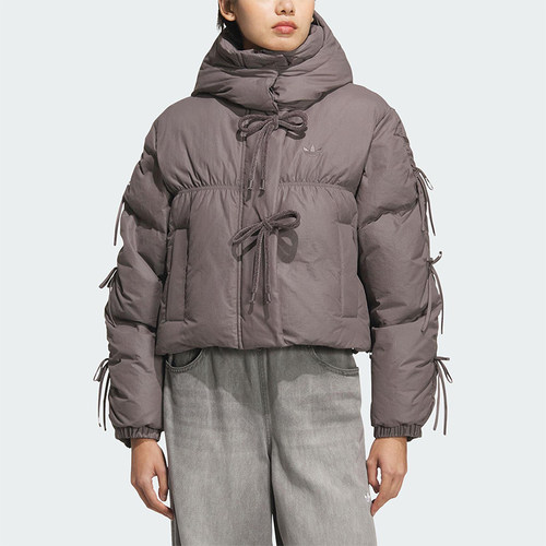 Adidas/阿迪达斯正品BOW PLAY DOWN女士时尚保暖运动羽绒服KC2609