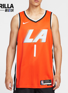 Nike/耐克正品2025男士运动V领套头无袖篮球背心T恤HM5984-820