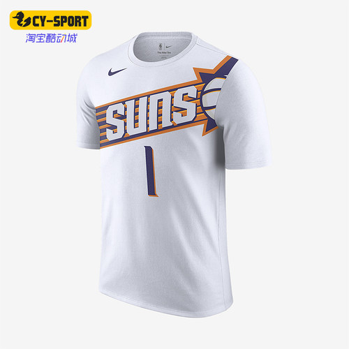 Nike/耐克正品Devin Booker男士休闲运动透气图案短袖FD9807-109