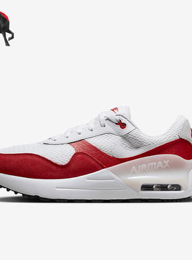 Nike/耐克正品AirMaxSystm新款男白红色鞋跑步鞋DM9537-104