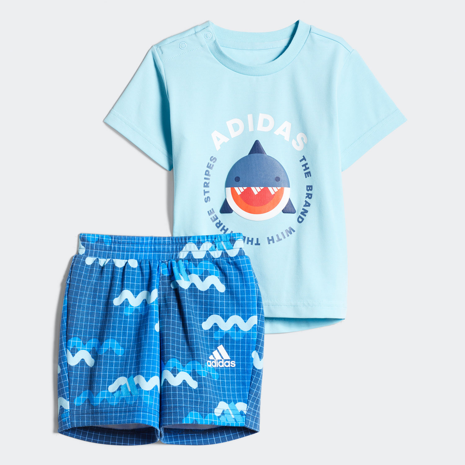 阿迪达斯婴童短袖休闲运动套装