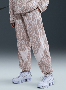Nike/耐克官方正品2025秋季款女士运动束脚印花长裤IB7267-009