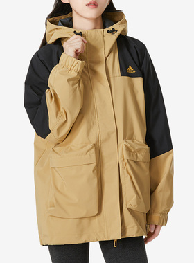 Adidas/阿迪达斯正品秋新款女子运动休闲宽松夹克外套 HM2817