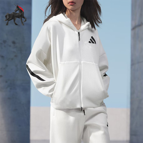 阿迪达斯女士简约宽松外套