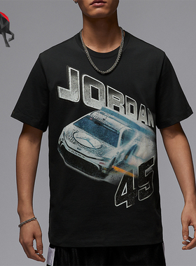 Nike/耐克正品JORDAN男士简约日常宽松图案经典短袖IB7352-045