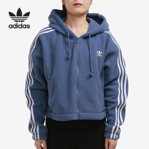阿迪达斯女子经典拉链外套