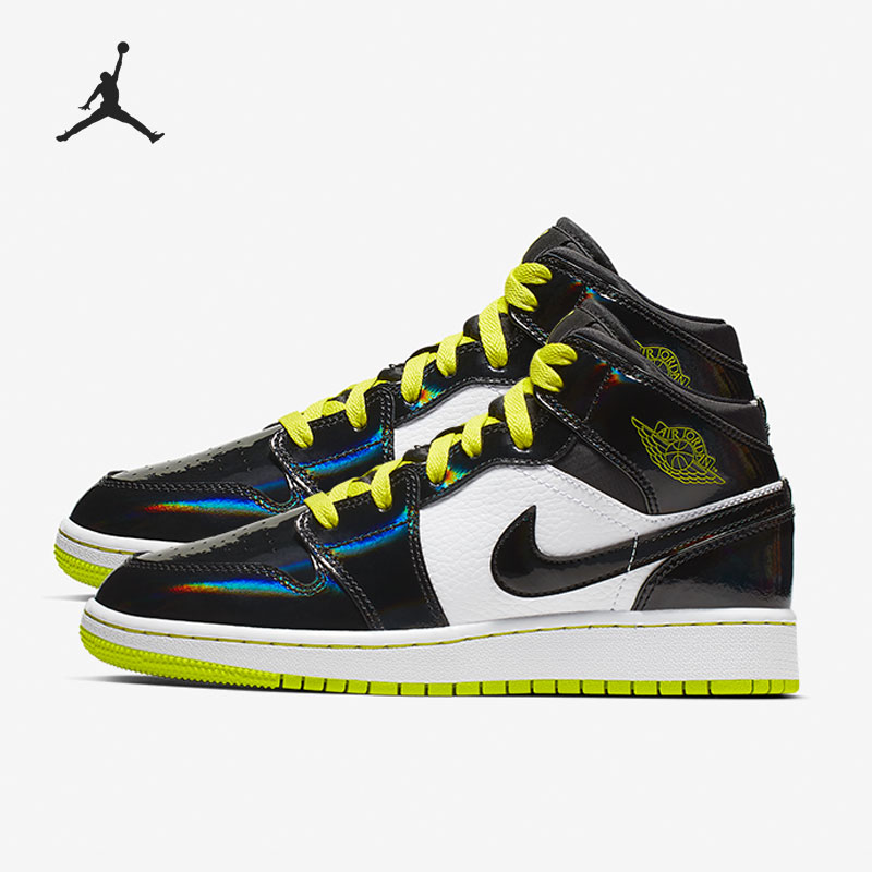 Nike/耐克正品Air Jordan 1 Mid AJ1大童篮球鞋 BQ6931-003