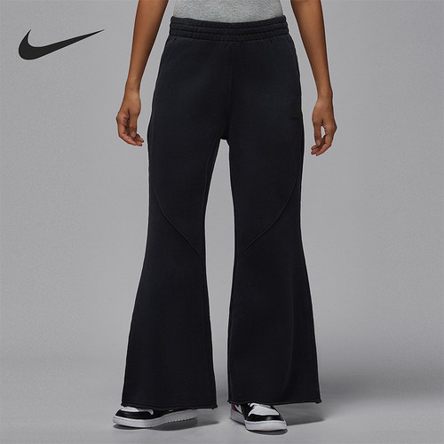 Nike/耐克正品2025冬季女士系带加绒针织休闲喇叭裤HV0318-010 - 封面