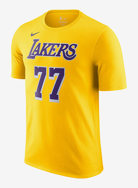 Nike/耐克正品洛杉矶湖人队男士职业篮球联赛T恤DR6380-733