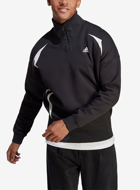 Adidas/阿迪达斯正品M CB 1/4 ZP 运动男子长袖套头卫衣IC3698