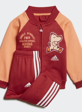 Adidas/阿迪达斯正品 春 I BBALL JOG FL婴童装训练套装ED1138