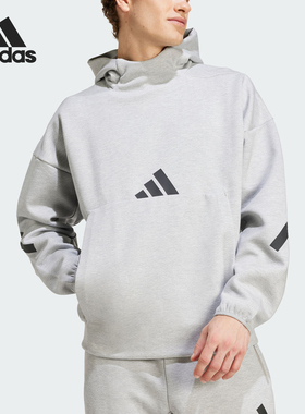 Adidas/阿迪达斯官方正品新款男士连帽轻薄亲肤柔软卫衣JE3070