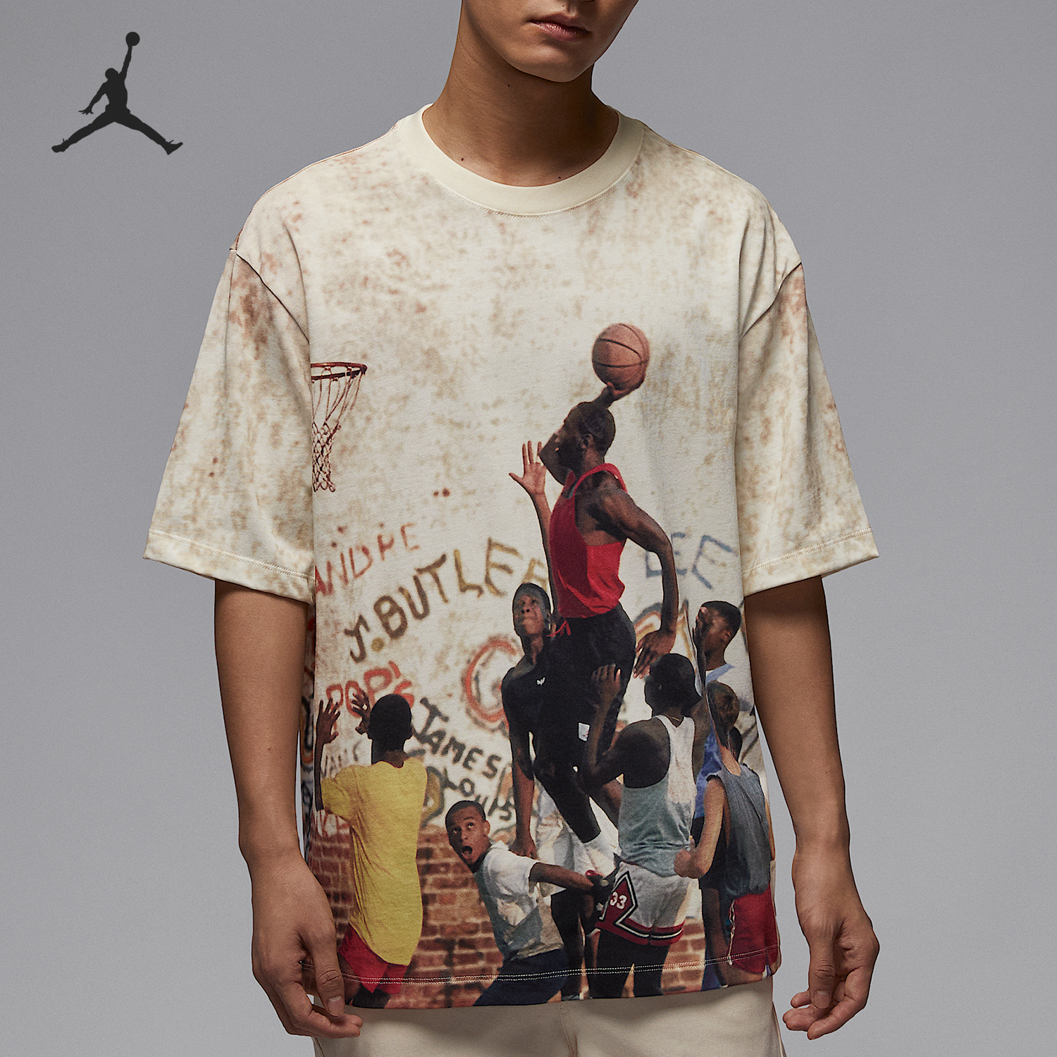 Nike/耐克正品2025夏季JORDAN男士运动训练短袖HJ2363-133