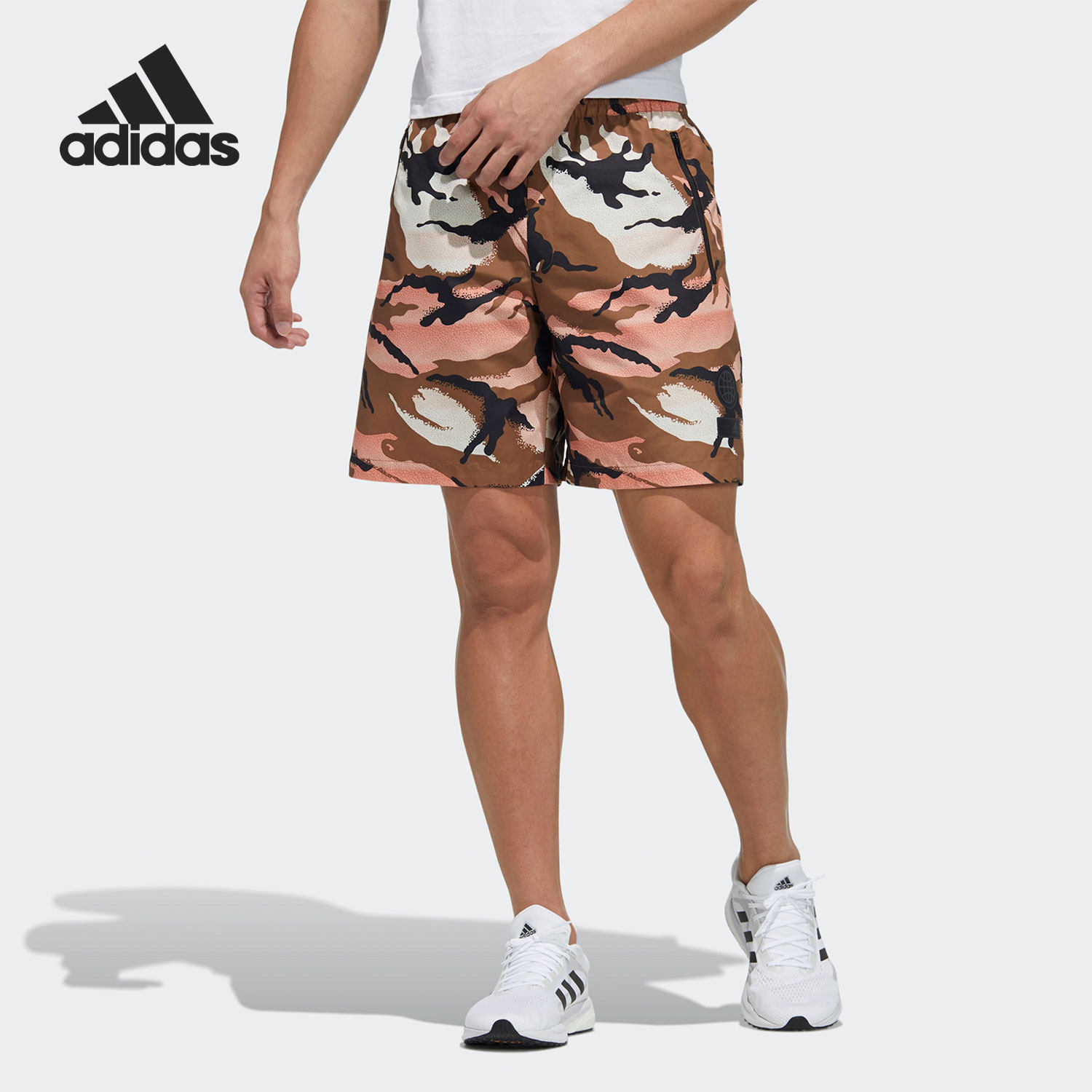 阿迪达斯正品短裤运动休闲型