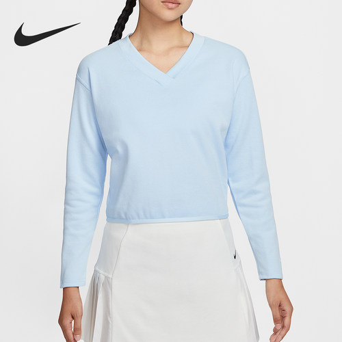 Nike/耐克正品2025秋季款女士透气运动V领高尔夫上衣IH1946-441