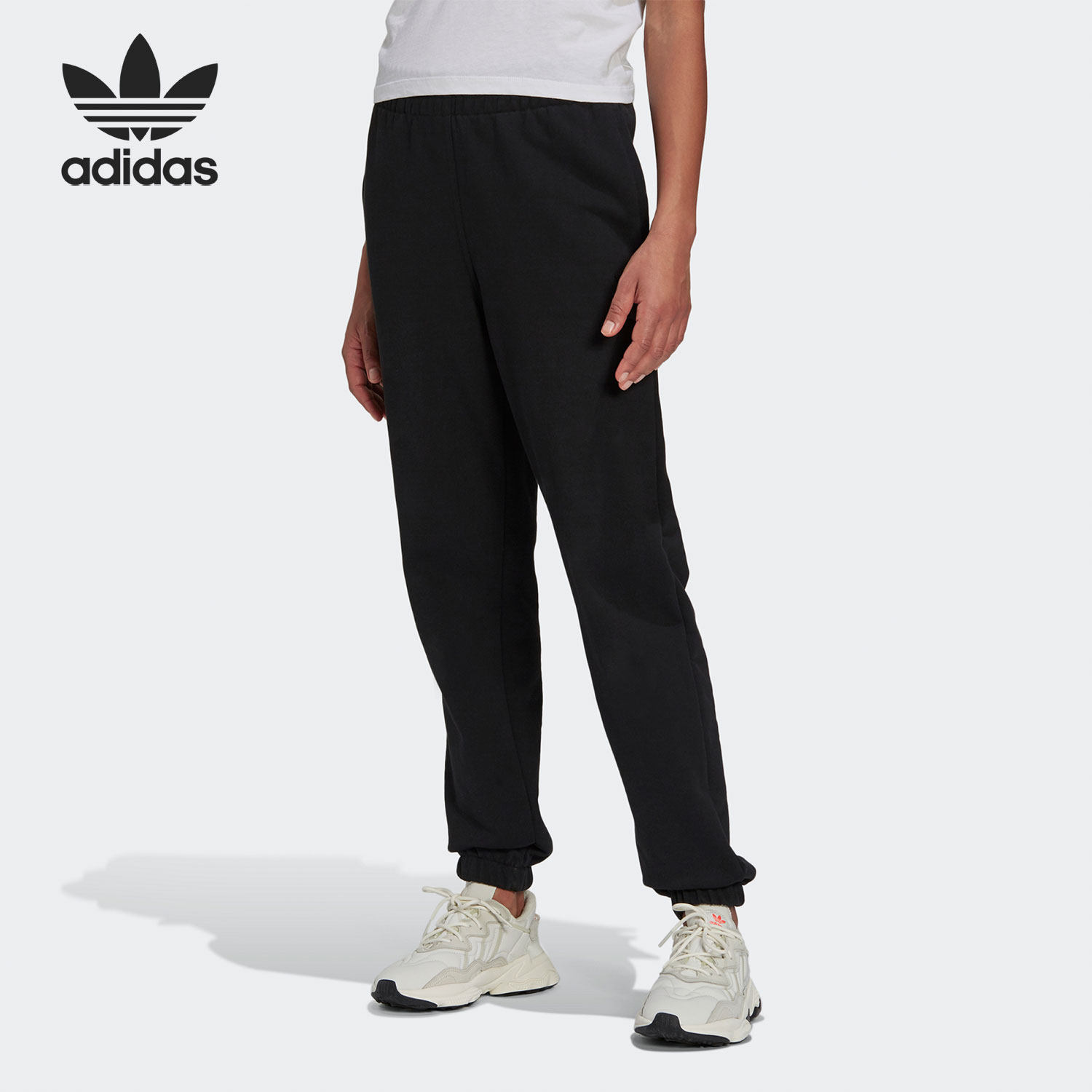 Adidas/阿迪达斯官方正品三叶草当季新款女子运动长裤H09161