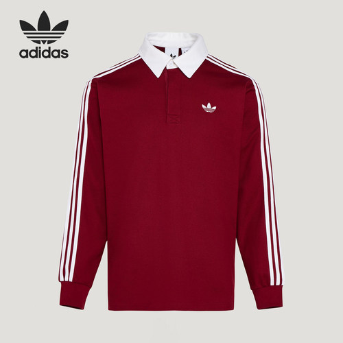 Adidas/阿迪达斯正品三叶草男士宽松经典运动长袖POLO衫KG3905