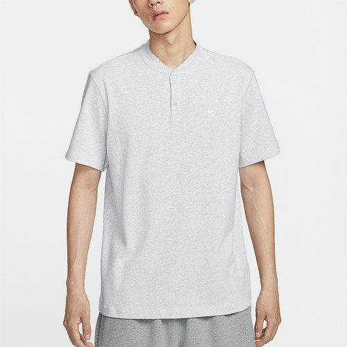 Nike/耐克正品夏季男士经典亨利领休闲柔软透气短袖T恤HQ5975-051